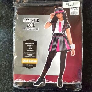 Gangster Doll- Halloween Costume- Size: Child Medium- New- RRR Halloween Kids